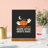 Kürbis-Geist-Halloween-Zitat-Design_1 Acrylschild (Hochzeit)