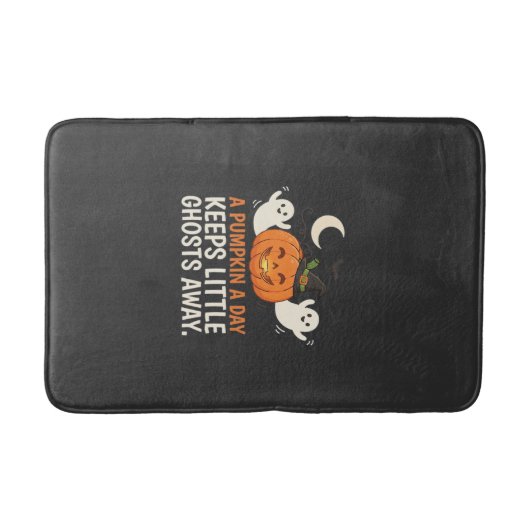 Kürbis-Geist-Halloween-Zitat-Design_1 Badematte (Vorderseite)