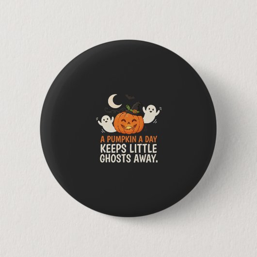 Kürbis-Geist-Halloween-Zitat-Design_1 Button (Vorderseite)