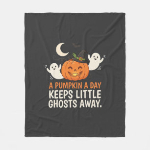 Kürbis-Geist-Halloween-Zitat-Design_1 Fleecedecke