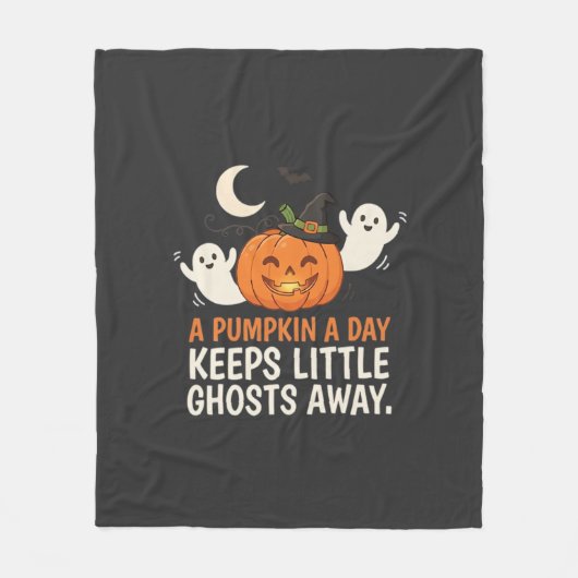 Kürbis-Geist-Halloween-Zitat-Design_1 Fleecedecke (Vorderseite)