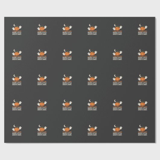 Kürbis-Geist-Halloween-Zitat-Design_1 Geschenkpapier (Flach)
