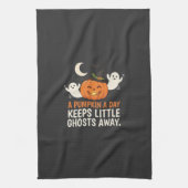 Kürbis-Geist-Halloween-Zitat-Design_1 Geschirrtuch (Vertikal)