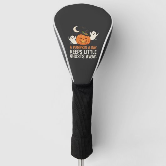 Kürbis-Geist-Halloween-Zitat-Design_1 Golf Headcover (Vorderseite)