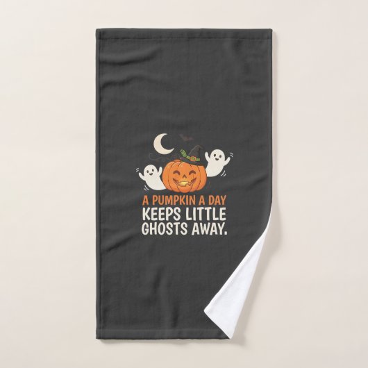 Kürbis-Geist-Halloween-Zitat-Design_1 Handtuch (Handtuch)