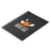 Kürbis-Geist-Halloween-Zitat-Design_1 Notizblock (Linke Seite)