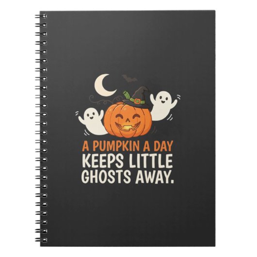 Kürbis-Geist-Halloween-Zitat-Design_1 Notizblock (Vorderseite)