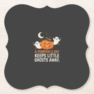 Kürbis-Geist-Halloween-Zitat-Design_1 Untersetzer