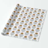 Kürbis-Geist (weiß) - Geschenkpapier (Ungerollt)