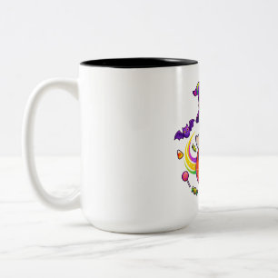 Kürbis-Geister-Parade Zweifarbige Tasse