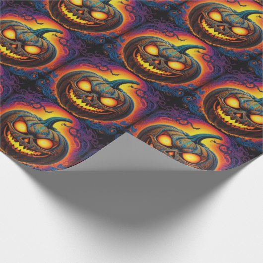 Kürbis Geschenkpapier (Ecke)