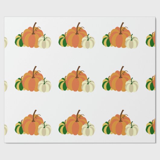 Kürbis-Geschenkpapier Geschenkpapier (Flach)