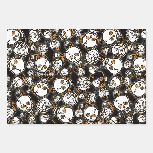 Kürbis Geschenkpapier Set (Vorderseite 3)