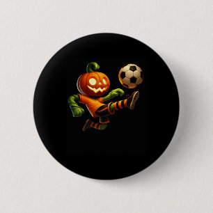 Kürbis-Gesicht-Fußball-Halloween-Kostüm Männer Jun Button