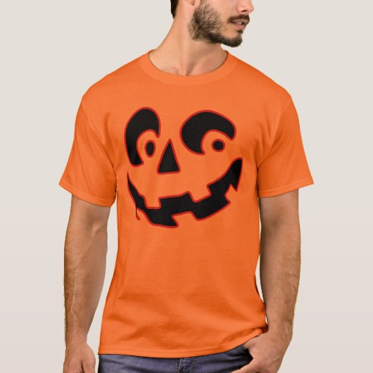 Kürbis-Gesicht T-Shirt (Vorderseite)