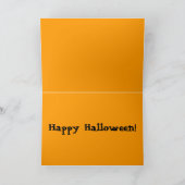 KÜRBIS-GESPENSTERGESCHICHTE-HALLOWEEN-Grußkarte Karte (Innenseite)