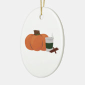 Kürbis-Gewürz 2 Keramikornament (Links)