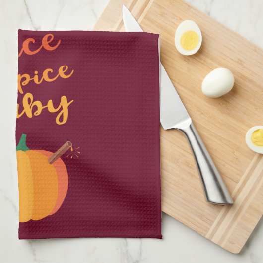 Kürbis-Gewürz-"Gewürz-Gewürz-Baby-" Geschirrtuch (Viertel Falte)