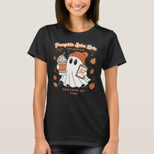 Kürbis-Gewürz-Latte-Geist Personalisierter Name Le T-Shirt