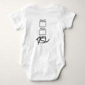 Kürbis-Gewürz Latte Kostüm Baby Strampler (Rückseite)