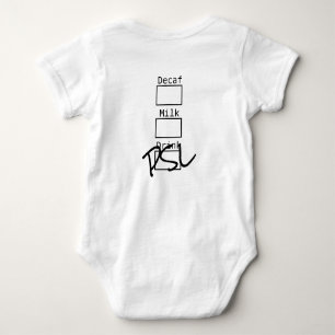 Kürbis-Gewürz Latte Kostüm Baby Strampler