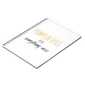 Kürbis-Gewürz und alles Nizza sind Notizblock (Linke Seite)