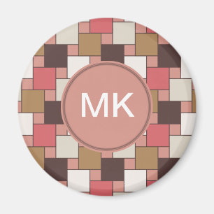 Kürbis-Gewürz-Webart-Muster Magnet