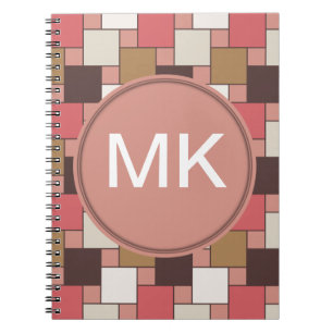 Kürbis-Gewürz-Webart-Muster Notizblock