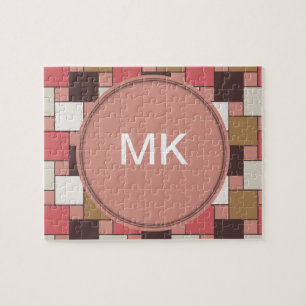 Kürbis-Gewürz-Webart-Muster Puzzle