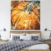 Kürbis-Glamour Leinwanddruck (Insitu (Schlafzimmer))