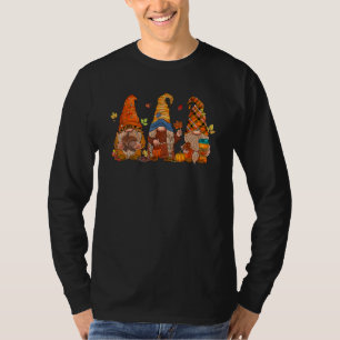 Kürbis-Gnome Herbst Herbst Süß Halloween Erntedank T-Shirt