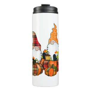 Kürbis-Gnome Herbst Kürbis Cute Halloween Thermosbecher