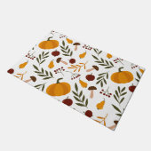 Kürbis, Granatäpfel, Birnen Fußmatte (Schrägansicht)