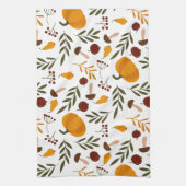 Kürbis, Granatäpfel und Birnen Geschirrtuch (Vertikal)