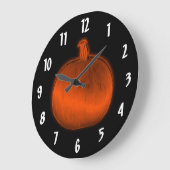 Kürbis Große Wanduhr (Winkel)