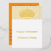 Kürbis-Halloween-Einladung