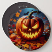 Kürbis/Halloween/Fledermauslöffel Button (Vorne & Hinten)