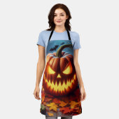 Kürbis/Halloween/Fledermauslöffel Schürze (Getragen)