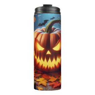 Kürbis/Halloween/Fledermauslöffel Thermosbecher