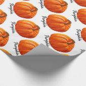 Kürbis Halloween Geschenkpapier (Ecke)