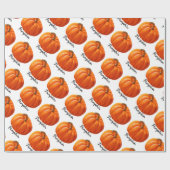 Kürbis Halloween Geschenkpapier (Flach)