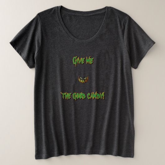 Kürbis Halloween Große Größe T-Shirt (Design vorne)