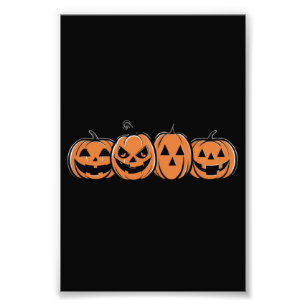 Kürbis Halloween Herbst Thanksgiving-Geschenk Fotodruck