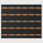 Kürbis Halloween Herbst Thanksgiving-Geschenk Geschenkpapier (Flach)
