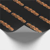 Kürbis Halloween Herbst Thanksgiving-Geschenk Geschenkpapier (Ecke)