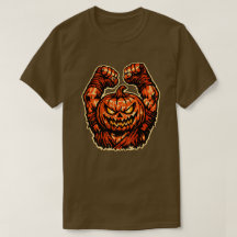Kürbis-Halloween-Kämpfer — Vintage Retro Gruselig 