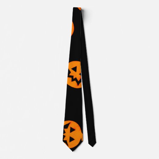Kürbis Halloween Krawatte (Vorderseite)