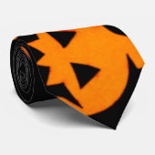 Kürbis Halloween Krawatte (Gerollt)
