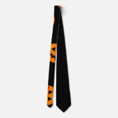Kürbis Halloween Krawatte (Rückseite)