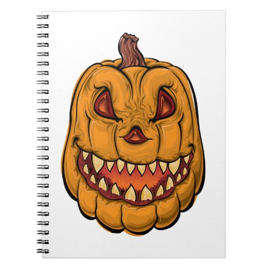 Kürbis Halloween Notizblock (Vorderseite)